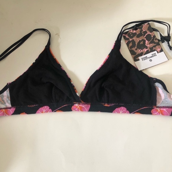 Diane Von Furstenberg x Target Geranium Leaf & Disco Zebra Dual Bralette Size XS - Picture 12 of 12